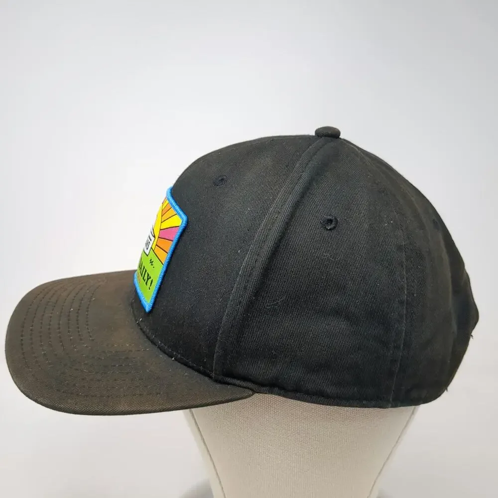 Vans Snapback Black One Size Fresh Daily Patch Green Underbrim Baseball Hat